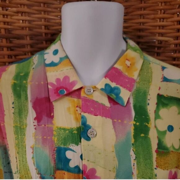 Vintage Jams World Dacy Hawaiian Aloha Shirt L - Picture 2 of 7